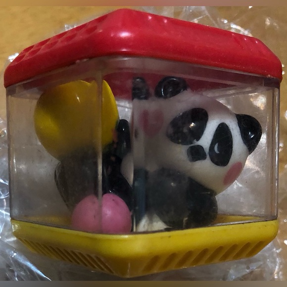 6 Vintage Fisher Price Peek-A-Boo Blocks. 4 Animals, Umbrella & Bananas. Set #5. - Picture 4 of 9